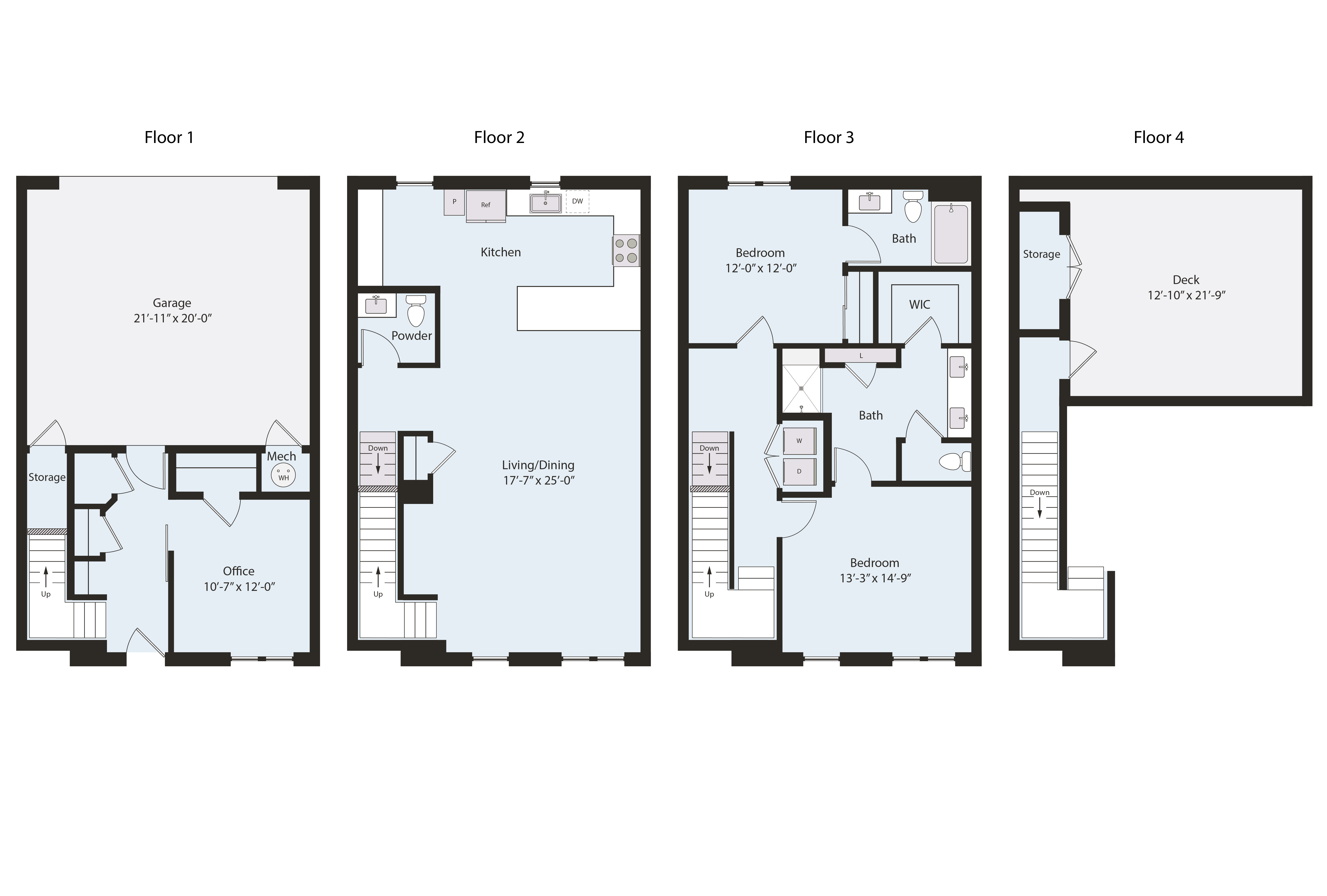 Floor plan layout diagram for THA.2
